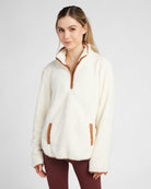 Cream/Camel $|& Interval Big Bear ¼ Zip - SOF Front