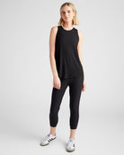 Black $|& Interval Split Back Tank - UGC On Fig