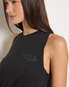 Black $|& Interval Social Club Graphic Tank - SOF Full Front