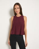 Red Wine $|& Interval FlowHeather Breeze Focus Tank - SOF Front