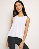 White $|& Interval FlowHeather Breeze Focus Tank - SOF Front