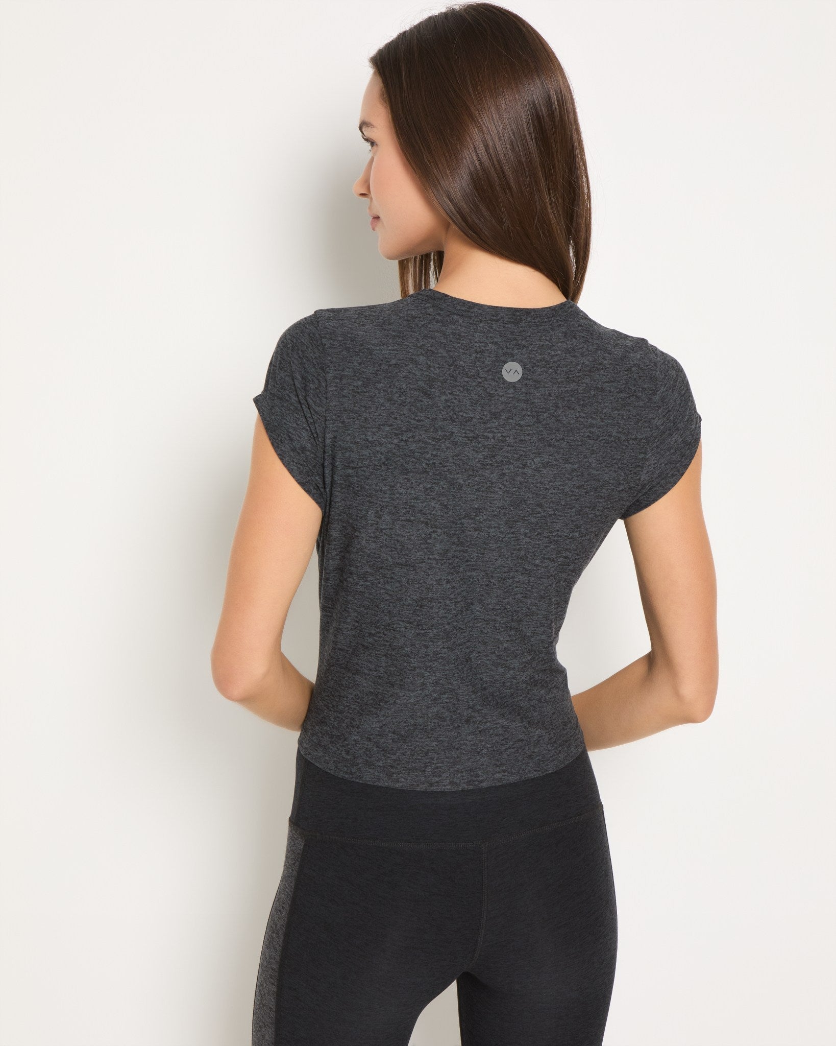 Heather Charcoal $|& Interval FlowHeather Breeze Ignite Tee - SOF Back