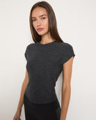 Heather Charcoal $|& Interval FlowHeather Breeze Ignite Tee - SOF Front