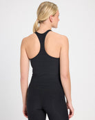 Night Sky Black $|& Interval FlowHeather Sculpt Rise Tank - SOF Back