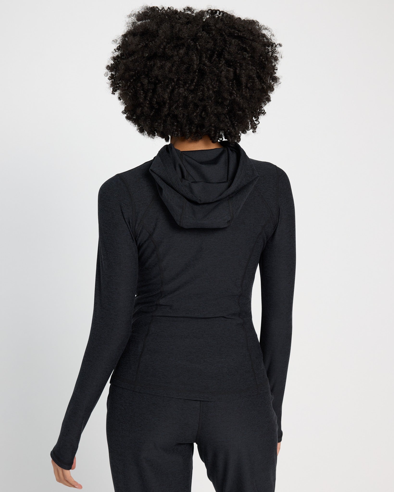 Night Sky Black $|& Interval FlowHeather Drift Endure Hoodie - SOF Back