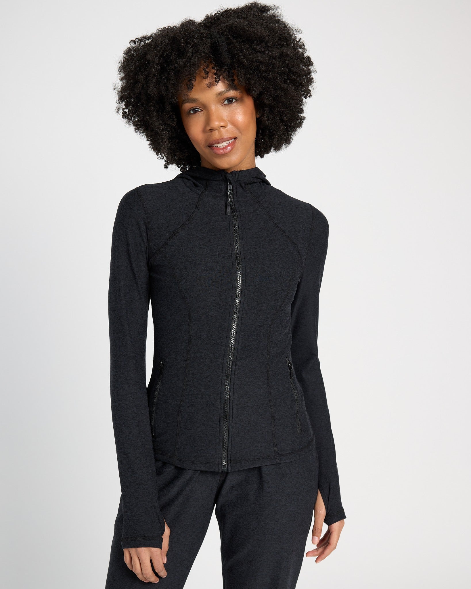 Night Sky Black $|& Interval FlowHeather Drift Endure Hoodie - SOF Front