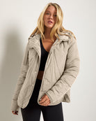 Sand $|& Interval Wayfarer Light Weight Puffer Jacket - VOF Front