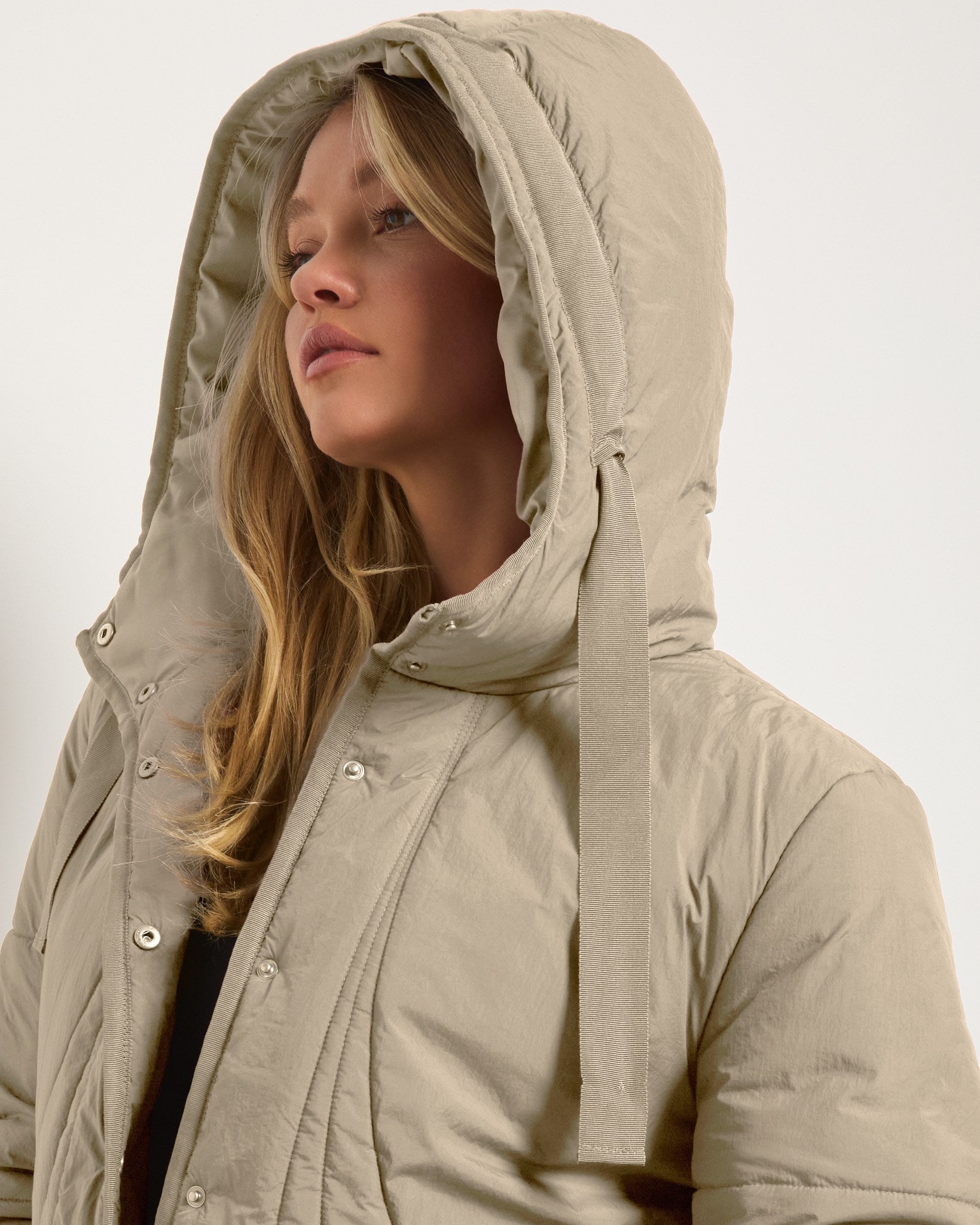 Sand $|& Interval Wayfarer Light Weight Puffer Jacket - SOF Full Front