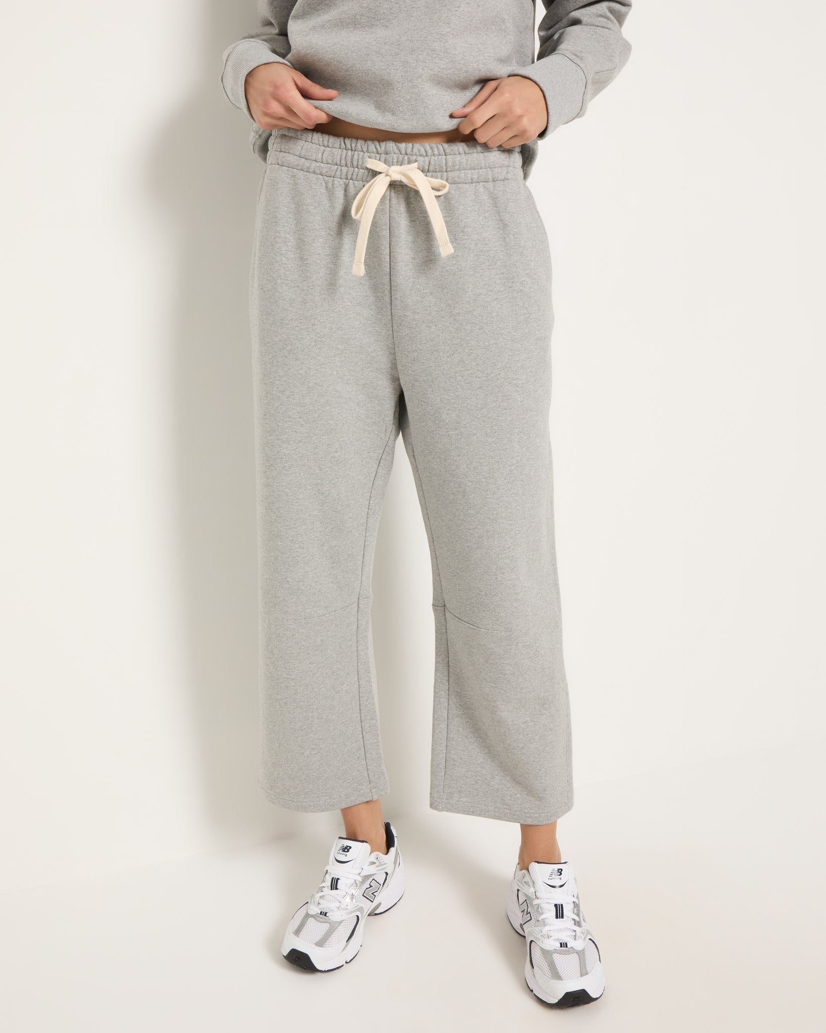 Light Athletic Heather $|& Interval Edge Sweatpants - SOF Front