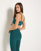 Deep Ocean/Teal Solid $|& Interval FlowHeather Sculpt Glimmer Bra - UGC On Fig