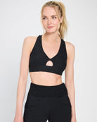 Night Sky Black $|& Interval FlowHeather Sculpt Star Bra - SOF Front