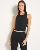 Night Sky Black $|& Interval FlowHeather Sculpt Engage Tank - SOF Front