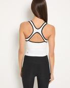 White/Night Sky $|& Interval FlowHeather Sculpt Stride Tank - SOF Back