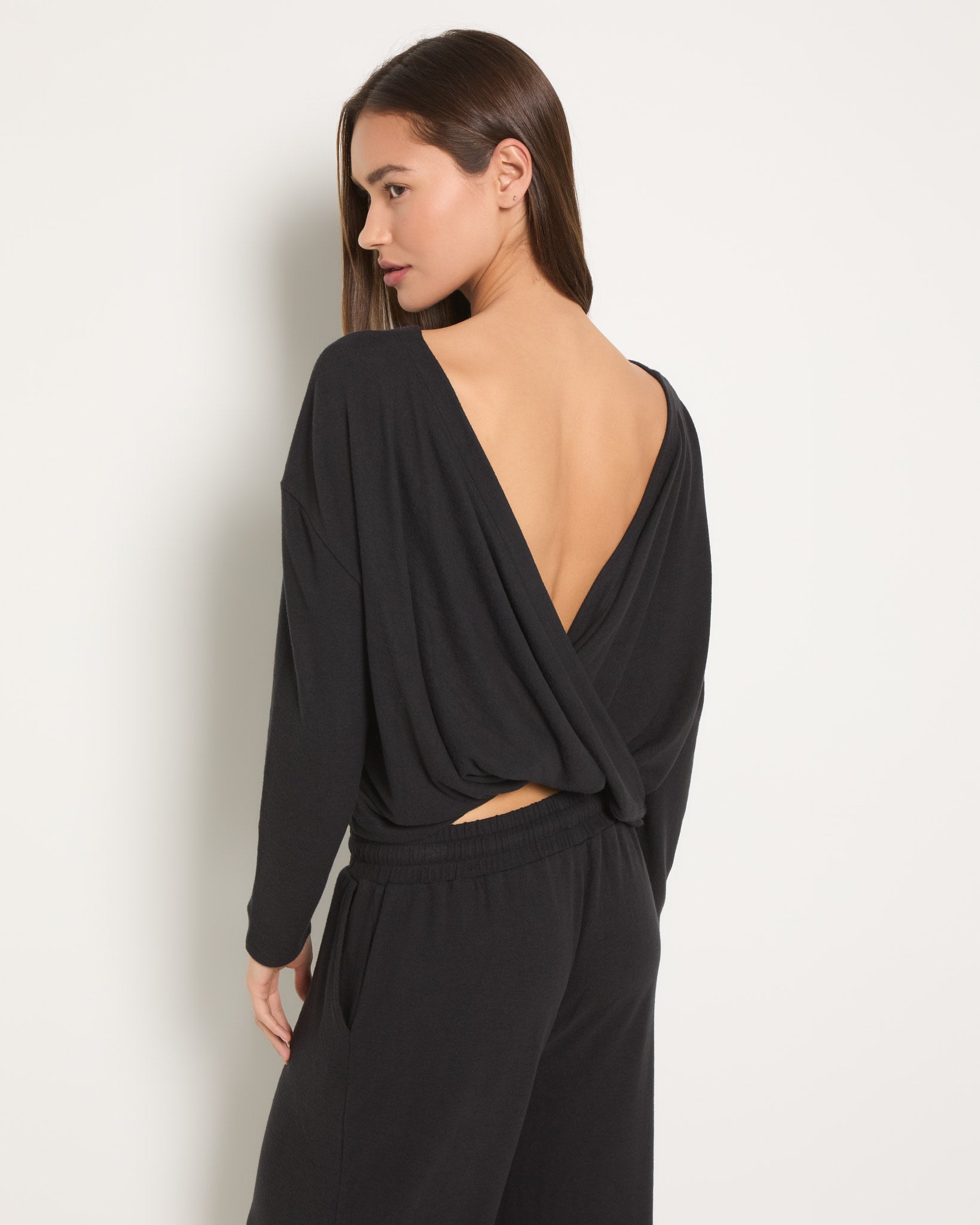Black $|& Interval Hacci Harmony Top - SOF Back