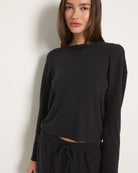 Black $|& Interval Hacci Harmony Top - SOF Front