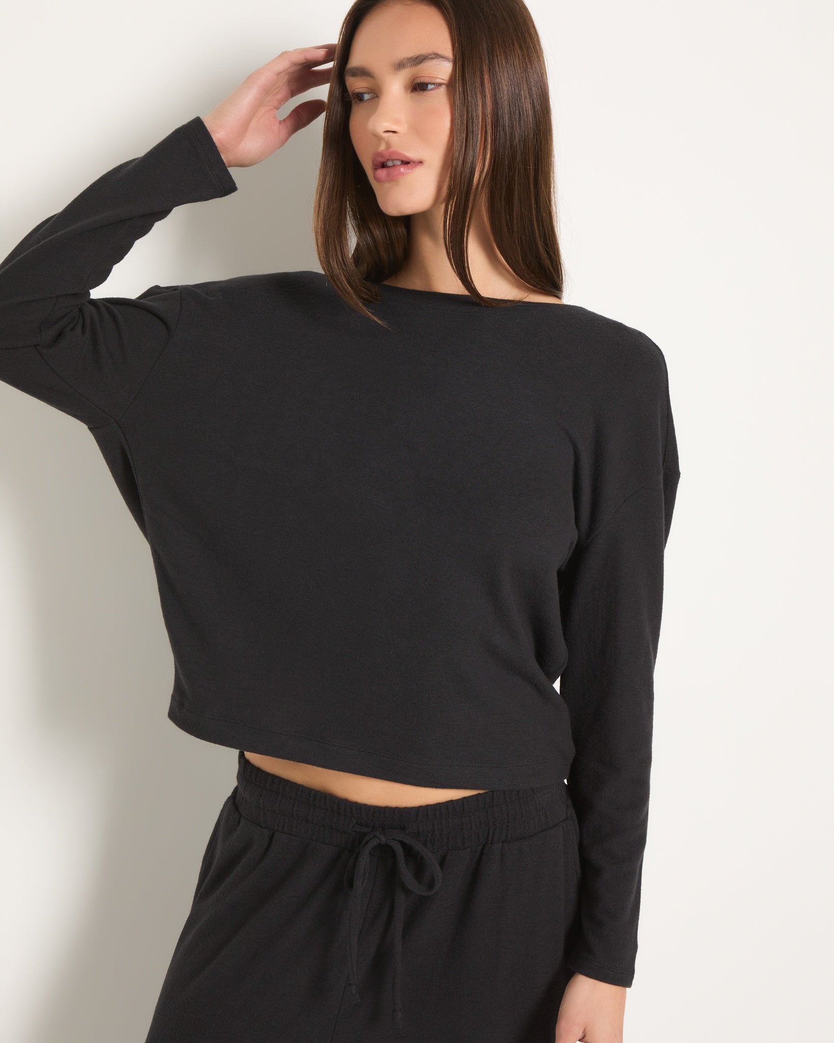 Black $|& Interval Hacci Harmony Top - VOF Front