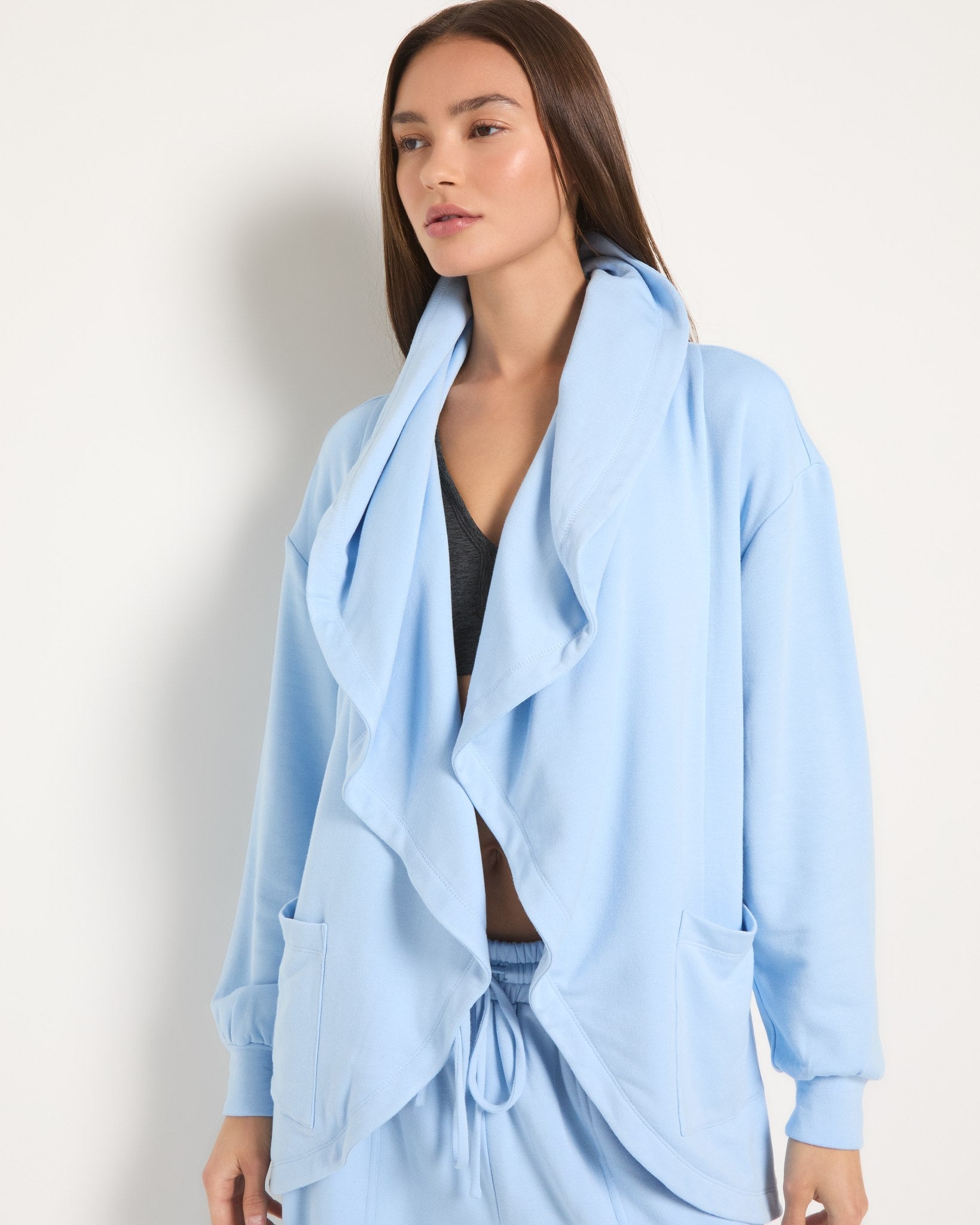 Blue Bell $|& Interval Fleece Allure Cardigan - SOF Full Front