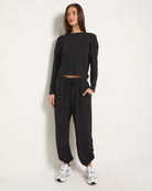 Black $|& Interval Hacci Glow Joggers - UGC On Fig