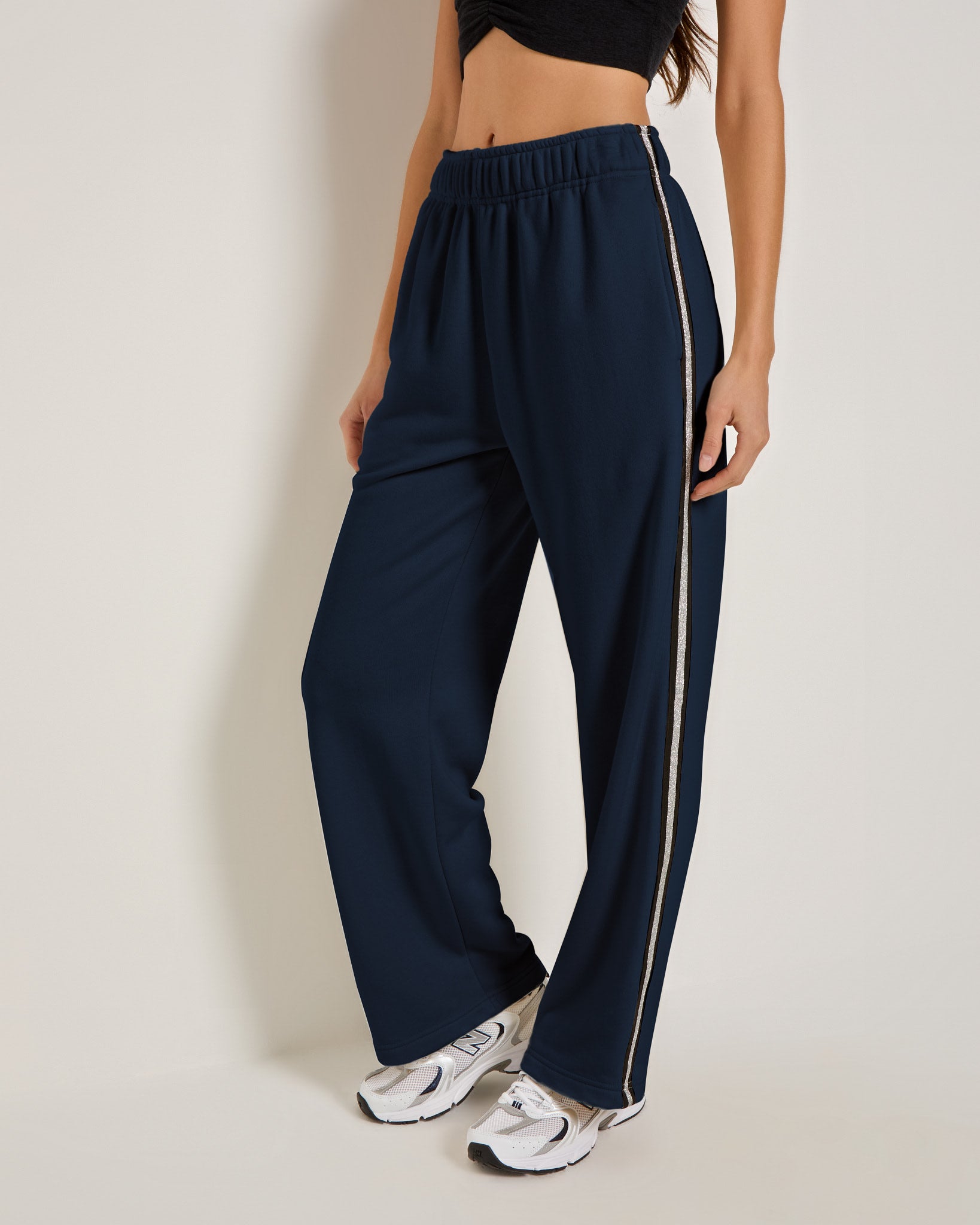 Ink Navy $|& Interval Zest Track Pant - VOF Front