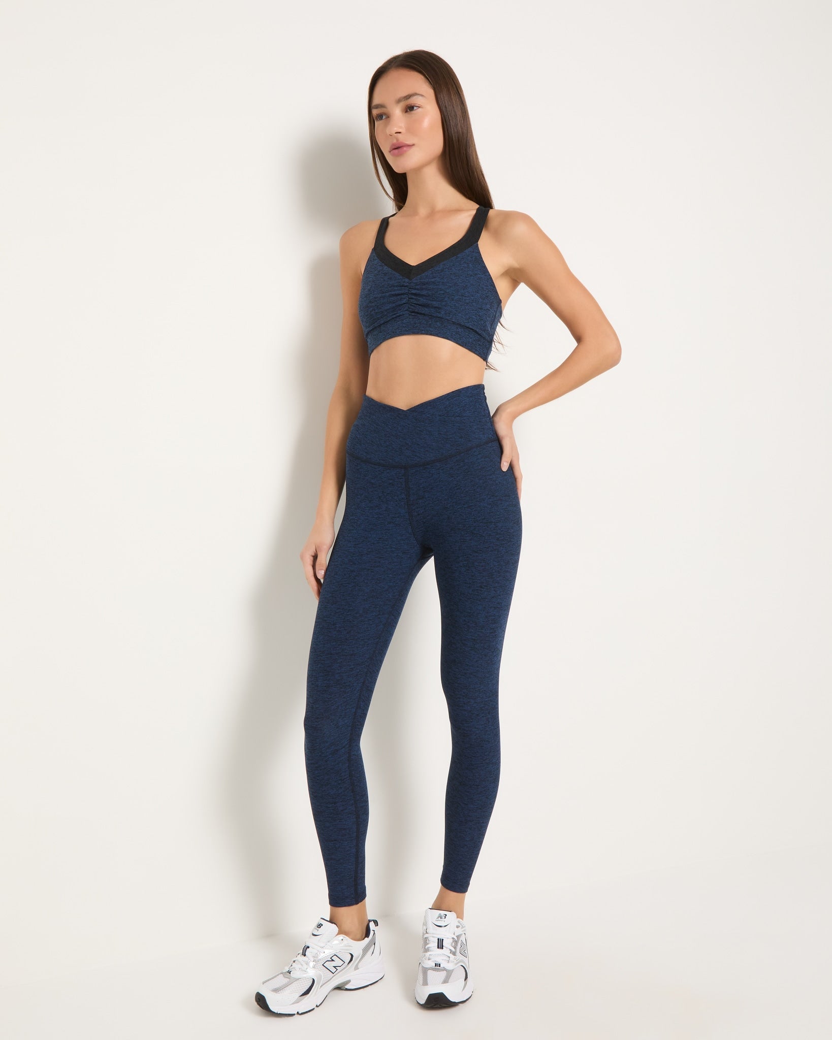 Ink Navy Heather/Night Sky $|& Interval FlowHeather Sculpt Gem Bra - UGC On Fig