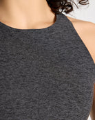 Heather Charcoal $|& Interval FlowHeather Sculpt Ivy Bra - SOF Full Front