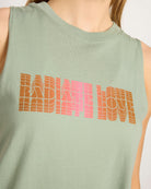 Sage $|& Interval Radiate Love Graphic Tank - SOF Full Front
