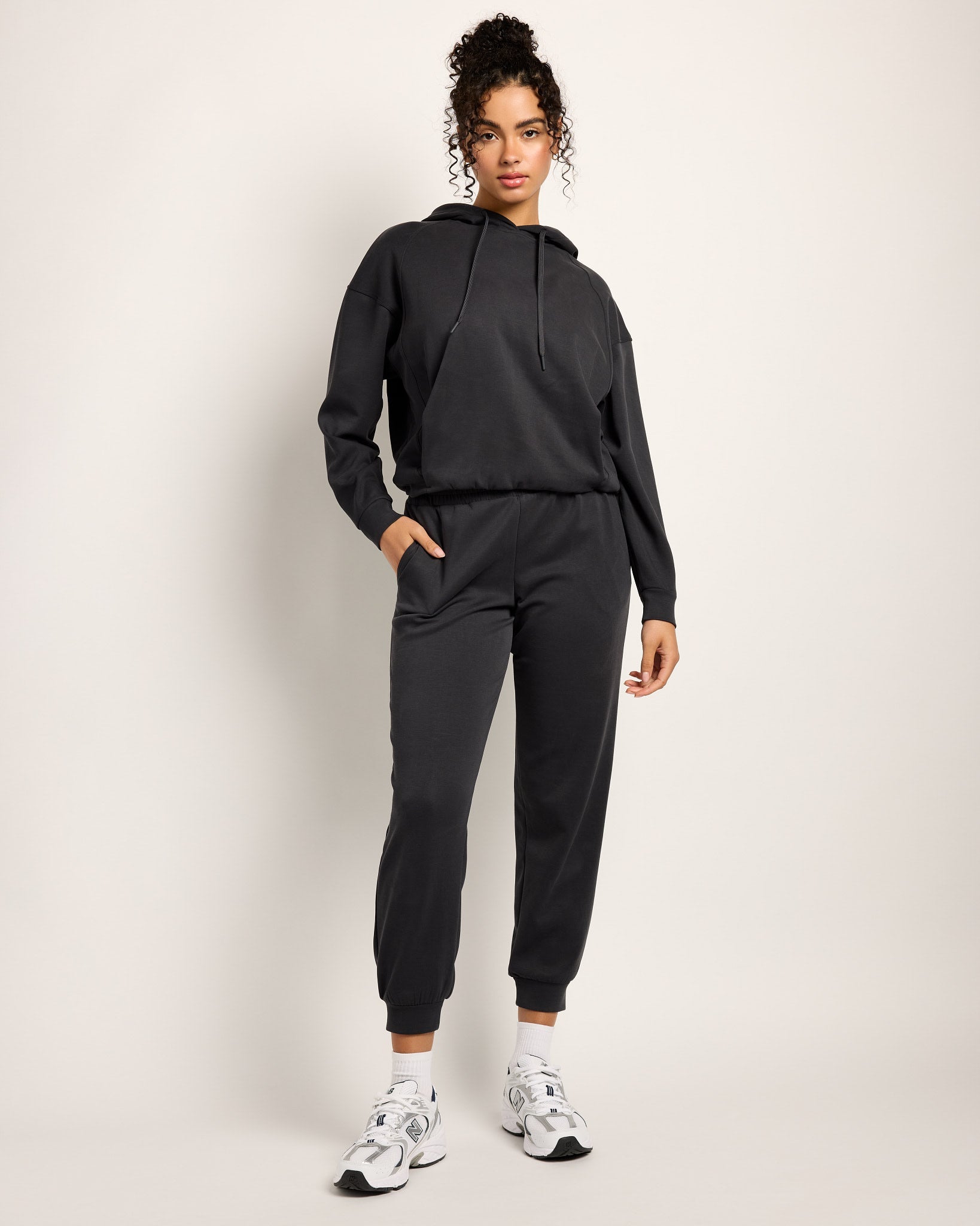 Black $|& Interval Double Knit Sojourn Hoodie - UGC On Fig