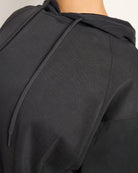 Black $|& Interval Double Knit Sojourn Hoodie - SOF Full Front
