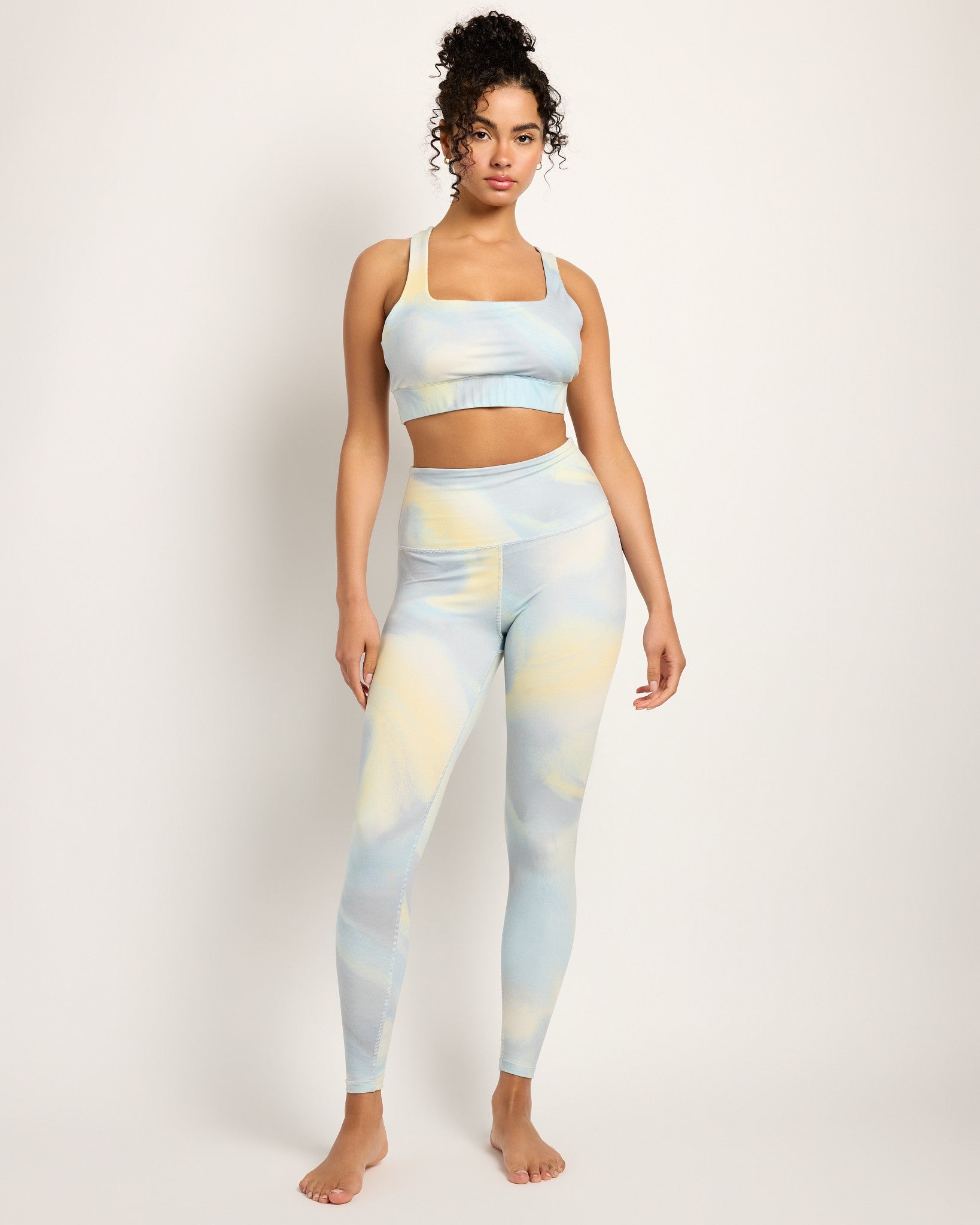 Sage Wash Print Green $|& Interval FlowHeather Sculpt Nectar Tie-Dye Legging - UGC On Fig