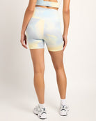 Sage Wash Print $|& Interval FlowHeather Sculpt Tie-Dye Bike Short - SOF Back