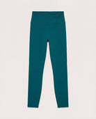Teal Solid $|& Interval FlowHeather Sculpt Crossover Leggings - Hanger Detail