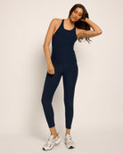 Ink Navy Heather $|& Interval FlowHeather Sculpt Rise Tank - UGC On Fig