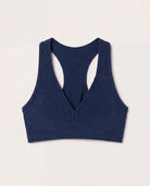 Ink Navy Heather $|& Interval FlowHeather Sculpt Enhearten Bra - Hanger Detail