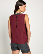Red Wine $|& Interval FlowHeather Breeze Escape Tank - SOF Back
