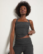 Heather Charcoal $|& Interval FlowHeather Drift Aura Tank - SOF Front