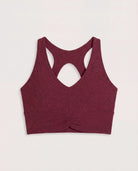Red Wine $|& Interval FlowHeather Sculpt Enchant Bra - Hanger Detail
