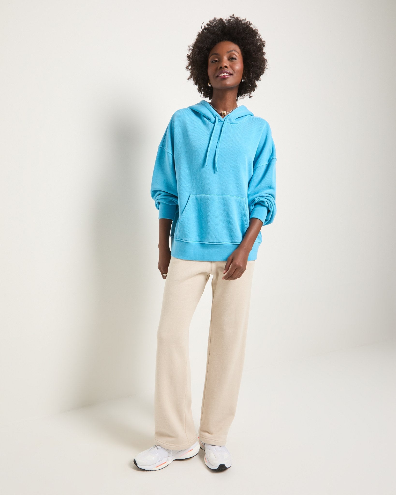 Washed Electric Sky $|& Interval Club Level Hoodie - VOF Front