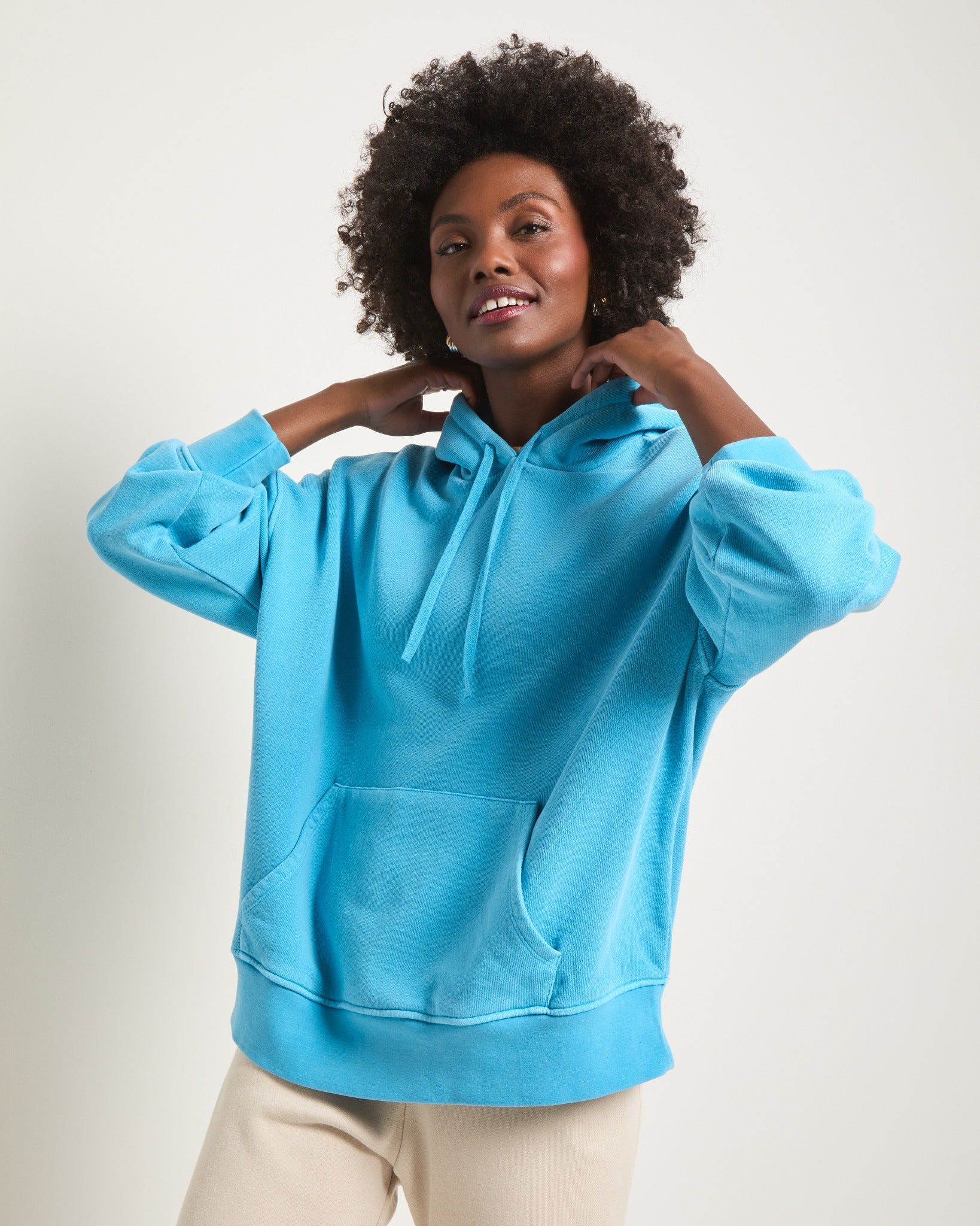 Washed Electric Sky $|& Interval Club Level Hoodie - SOF Front