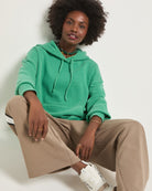 Washed Turf Green $|& Interval Club Level Hoodie - VOF Side