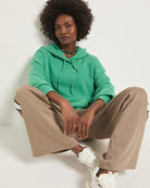 Washed Turf Green $|& Interval Club Level Hoodie - VOF Front