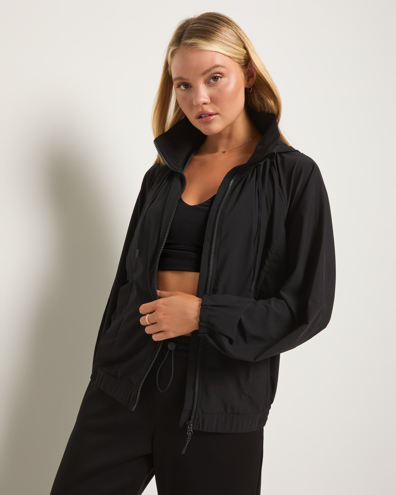 Black $|& Interval Free Fall Jacket - SOF Front