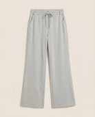 Light Heather Grey $|& Interval Power Move Wide Leg Pant - Hanger Detail
