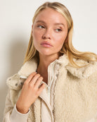 Cream $|& Interval Game Day Sherpa Jacket - SOF Full Front