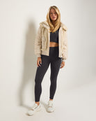 Cream $|& Interval Game Day Sherpa Jacket - UGC On Fig