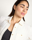 Heather Cream $|& Interval Intention Solid Knit Shirt - SOF Full Front
