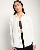 Heather Cream $|& Interval Intention Solid Knit Shirt - SOF Front