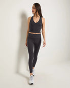 Black $|& Interval CloudLight Shape Up Long Crop Tank - UGC On Fig