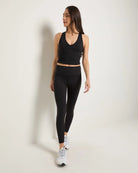 Black $|& Interval CloudLight Shape Up Long Crop Tank - UGC On Fig