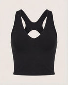Black $|& Interval CloudLight Shape Up Long Crop Tank - Hanger Detail