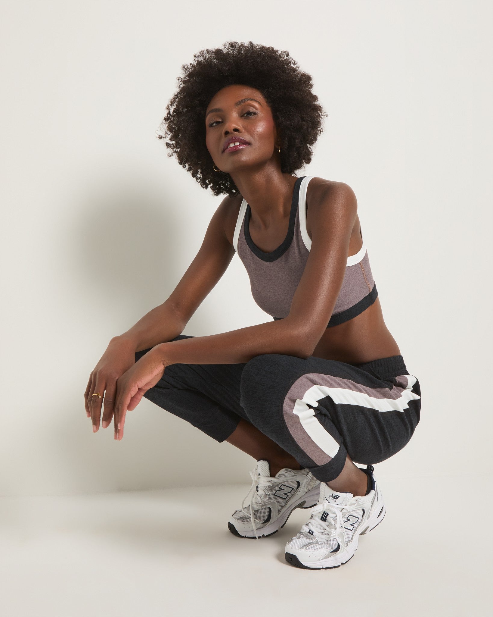 Night Sky $|& Interval FlowHeather Sculpt Let's Play Jogger - VOF Front
